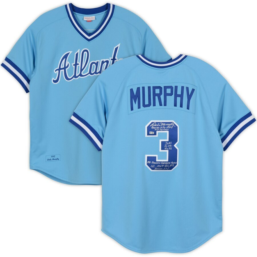 dale murphy autographed jersey